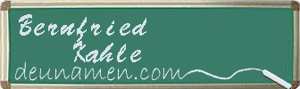 Bernfried Kahle Visitenkarte